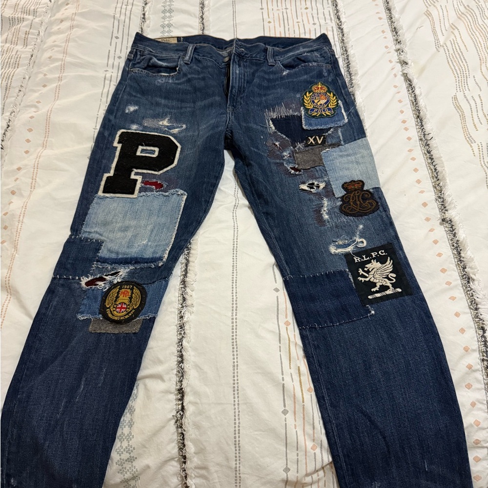 Ralph Lauren Blue Denim Dungarees